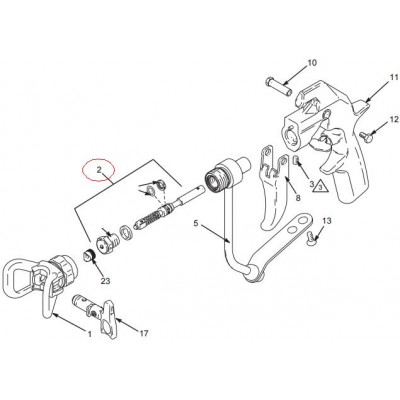 Ремкомплект к пистолет-распылитель Silver Plus GUN Graco 235474